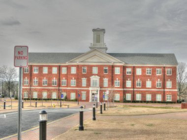 Wake Forest, Kuzey Carolina, ABD - 21 Kasım 2012: tarihi binalar ve bahçeleri Güneydoğu Baptist teolojik seminer Wake Forest, Kuzey Karolina.