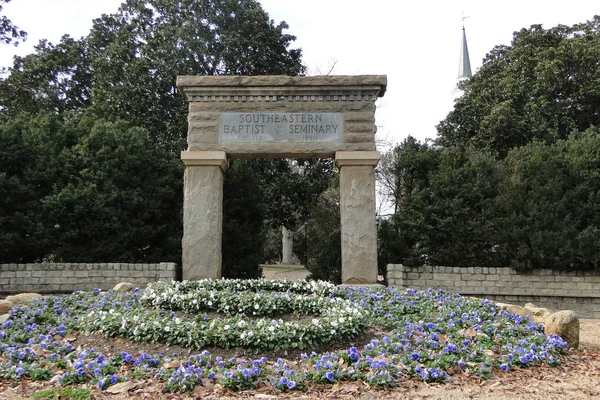 Wake Forest North Carolina Usa November 2012 Historical Buildings Gardens — Stock Photo, Image