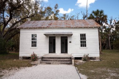 1920 Vesta Newcomb Cottage, tarihi Koreshan State Park.