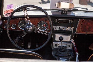 Gümüş 1966 Austin Healey 32 Yıllık Napoli Depo Classi