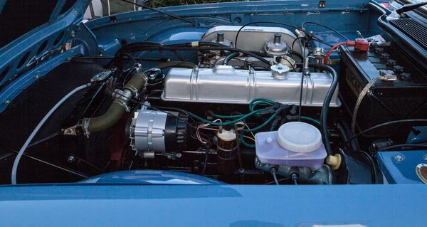 Blue 1974 Triumph спортивный автомобиль на 32-м ежегодном депо в Неаполе Cla — стоковое фото