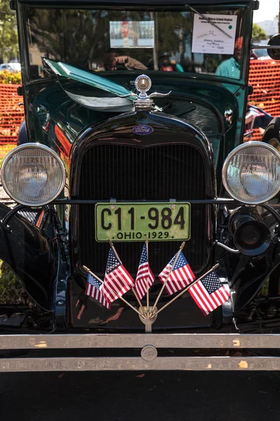 Black 1929 Ford Pickup at the 32nd Annual Naples Depot Classic C — Stock Photo, Image