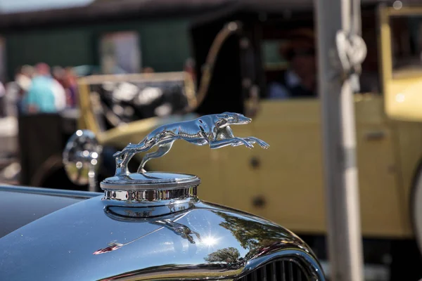 Grey 1932 Lincoln Model 244A KB Coupe at the 32nd Annual Naples — Stock Photo, Image