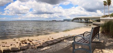 Sarasota Uzun Tekne Anahtarı Üzerinde Meksika Drive Körfezi'nde Park tezgah