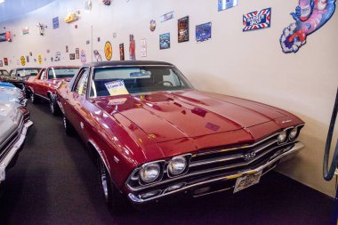 1969 model kırmızı El Camino Muscle Car City müzesinde sergilendi..