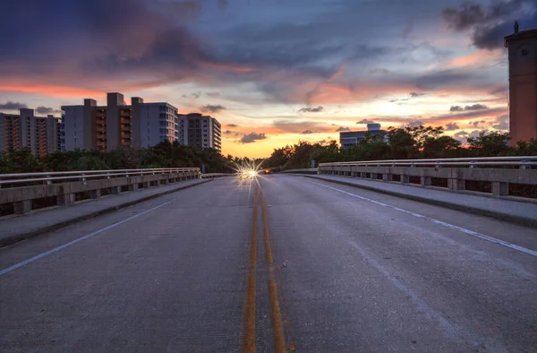 Meio Estrada Overpass Bluebill Avenue Levando Direção Delnor Wiggins State — Fotografia de Stock