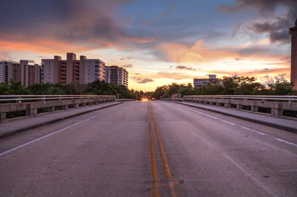 Meio Estrada Overpass Bluebill Avenue Levando Direção Delnor Wiggins State — Fotografia de Stock