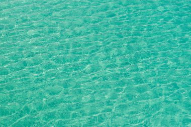Mavi yüzme havuzu su yüzey doku arka plan.