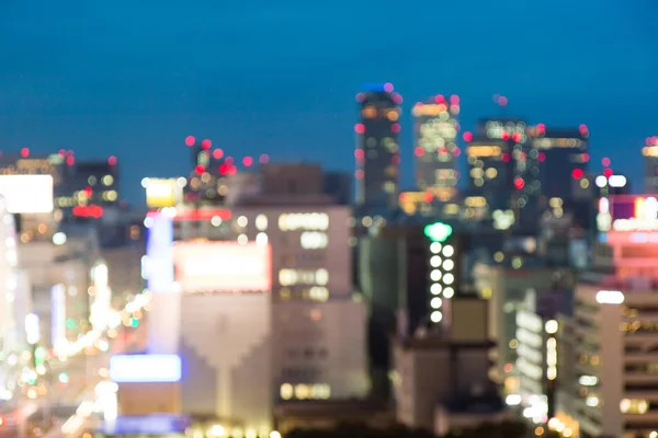 Abstract City Twilight Tijd Voor Achtergrond Wazig — Stockfoto