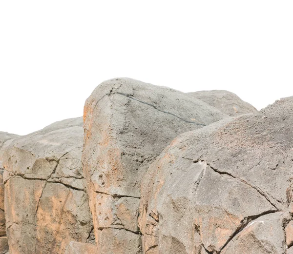 Großer Felsen Isoliert Auf Weißem Hintergrund — Stockfoto