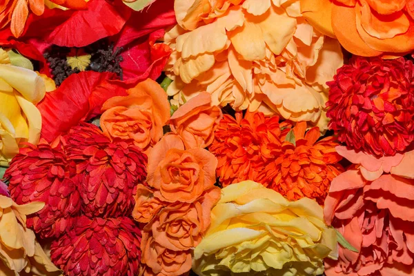 Krásné Oranžové Pozadí Květin Květiny Dekorace — Stock fotografie
