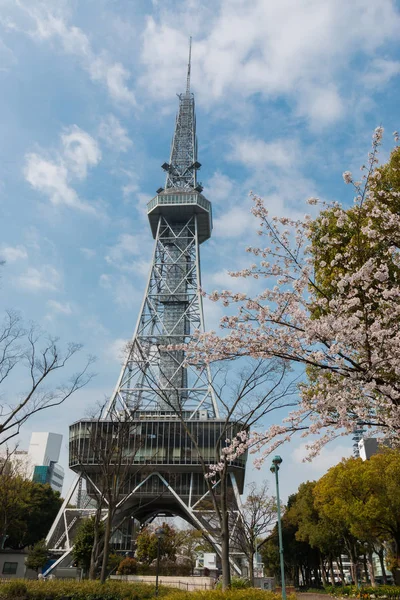 Nagoya Tower Openbare Locatie Met Kersenbloesem Hemelsblauw — Stockfoto