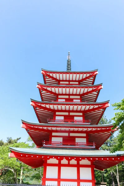 Pagoda Chureito Verano Fujiyoshida Japón — Foto de Stock