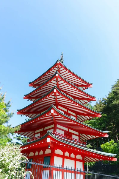 Pagoda Chureito Verano Fujiyoshida Japón — Foto de Stock