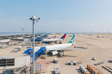 Aichi, Japonya-26 Haziran 2016: Chubu Centrair Uluslararası Havaalanı Japonya 'da, Chubu Centrair Uluslararası Havaalanı Japonya 'nın Chubu bölgesi için ana Uluslararası geçit.