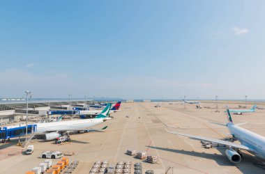 Aichi, Japonya-26 Haziran 2016: Chubu Centrair Uluslararası Havaalanı Japonya 'da, Chubu Centrair Uluslararası Havaalanı Japonya 'nın Chubu bölgesi için ana Uluslararası geçit.