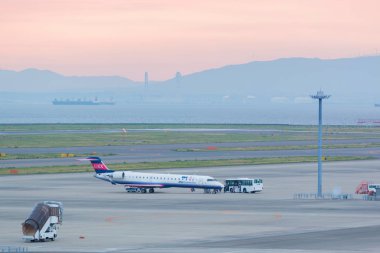 Aichi, Japonya - 26 Haziran 2016: Ibex Airlines, Chubu Centrair International Airport Japan, Ibex Airlines merkezli Koto, Tokyo, Japonya'da bulunan bir havayolu şirketidir..