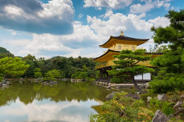 Kinkaku Templo Del Pabellón Oro Templo Budista Zen Kyoto Japón — Foto de Stock