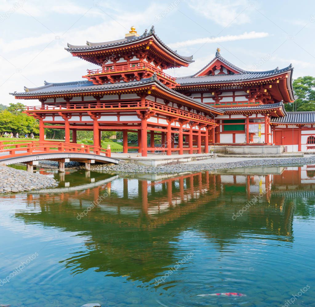Byodo-in (Phoenix Hall) is a Buddhist temple in the city of Uji in Kyoto Prefecture, Japan, built in late Heian period. It is jointly a temple of the Jodo-shu and Tendai-shu sects.
