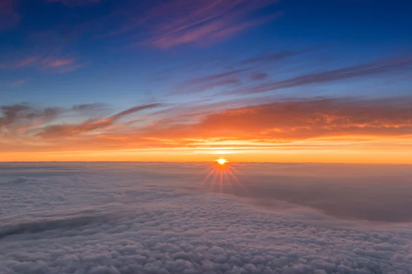 Bella Alba Vista Dalla Cima Del Monte Fuji Giappone Luce — Foto Stock