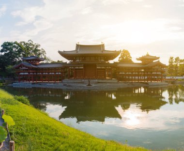 Byodo-in (Phoenix Hall) is a Buddhist temple in the city of Uji in Kyoto Prefecture, Japan, built in late Heian period. It is jointly a temple of the Jodo-shu and Tendai-shu sects. clipart