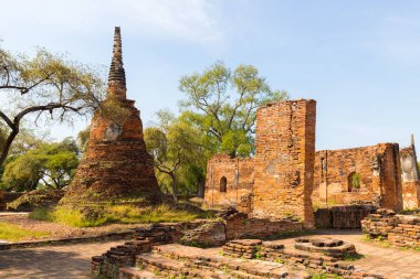 Ayutthaya tarihi Parkı Ayutthaya eski şehir Harabeleri kapsar, Wat Phra si Sanphet. Phra Nakhon Si Ayutthaya Province, Tayland