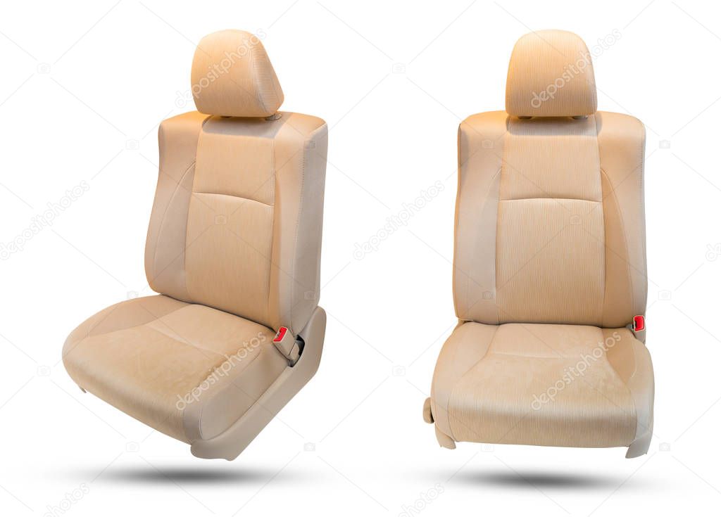 Car seat isolated on white background. Object with clipping path.