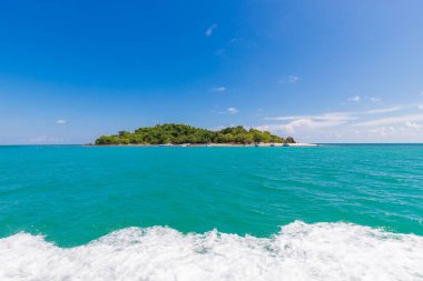 Sürat teknesinin arkasından bak. Samet 'ten güzel manzara