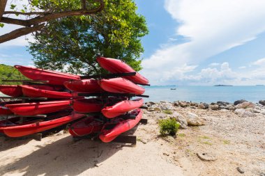 Manzara görünümlü yaz arkaplanı.