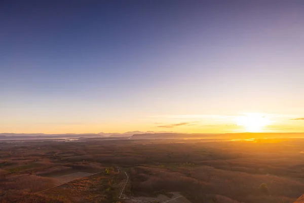 Hermoso Amanecer Three Rock Whale Phu Sing Montaña Nuevo Lugar — Foto de Stock