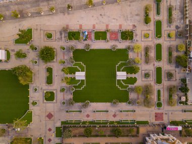 Wat Sothon Wararam Worawihan parkının en üst görüntüsü