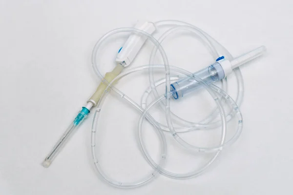 Intravenous infusion. Intravenous infusion. The introduction of liquids, drugs or drugs into the venous vessel. Stock Photo