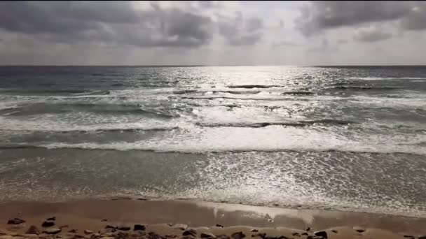 Relaxe Vista Mar Vídeo Norte Israel Haifa — Vídeo de Stock