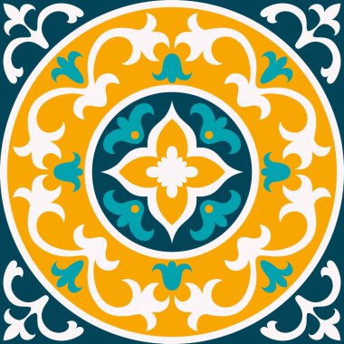Oryantal geleneksel süsleme, Akdeniz seamless modeli, çini tasarım, illüstrasyon vektör? bir duvara asılı veya poster, desen dolgularını, yüzey dokuları, Tekstil için masaüstü duvar kağıdı için kullanılır.