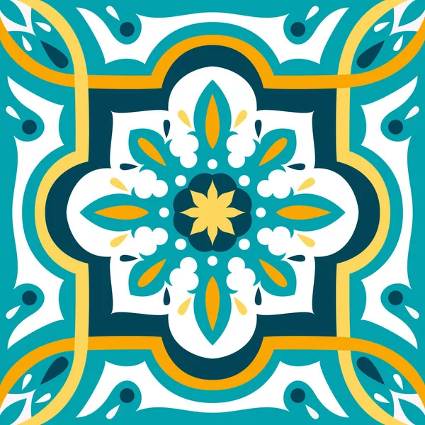 Orientální Tradiční Ornament Středomořské Vzor Bezešvé Dlaždice Design Vektorové Ilustrace — Stockový vektor