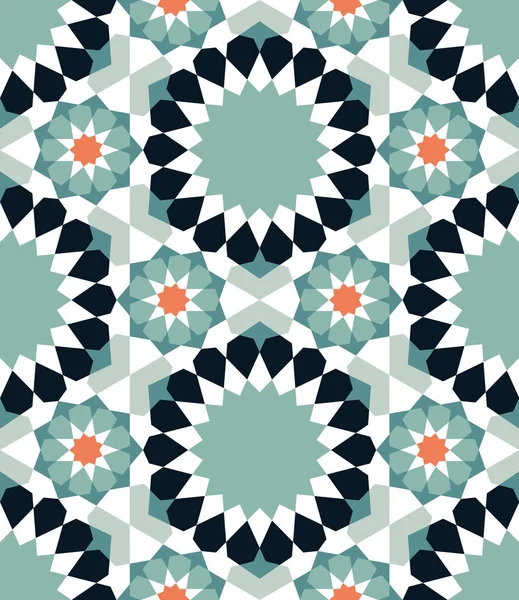 Patrón Sin Costura Ornamental Fondo Abstracto Vectorial Marruecos Trasfondo Árabe — Vector de stock