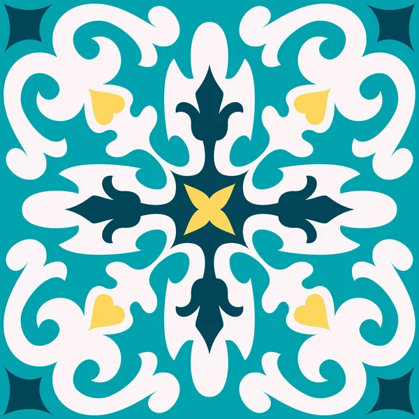 Orientalisches traditionelles Ornament, mediterranes nahtloses Muster, Fliesendesign, Vektorillustration. — Stockvektor