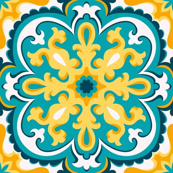 ?????? ????ornamento tradicional oriental, patrón inconsútil mediterráneo, diseño de azulejos, ilustración vectorial . — Vector de stock