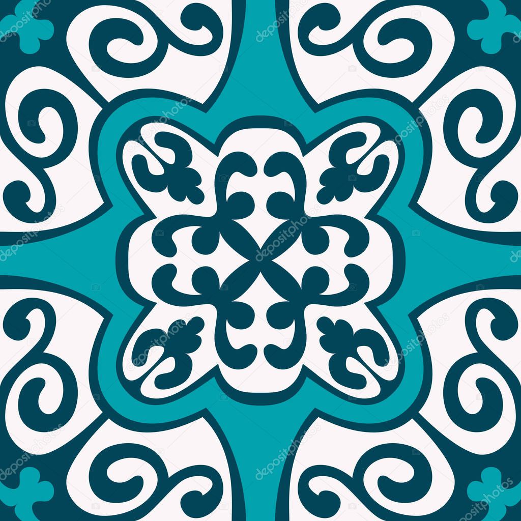 ?????? ????Oriental traditional ornament,Mediterranean seamless pattern, tile design, vector illustration.