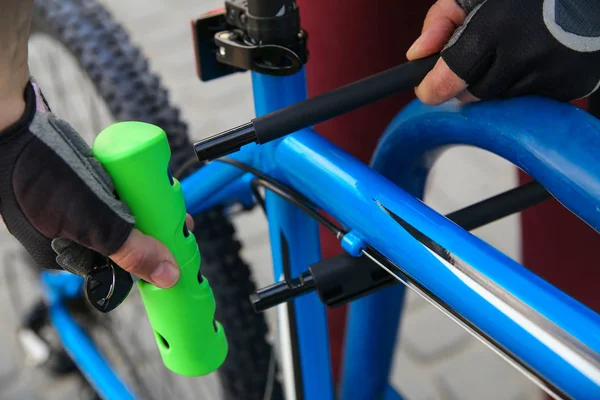 Bicycle U- lock. Bike protection