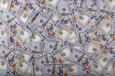 Amerikan Doları olarak yüz banknot. Dolar çok yakın çekim