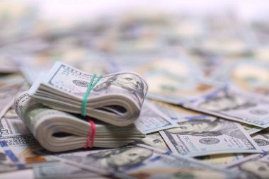 Amerikan Doları olarak yüz banknot. Dolar çok yakın çekim