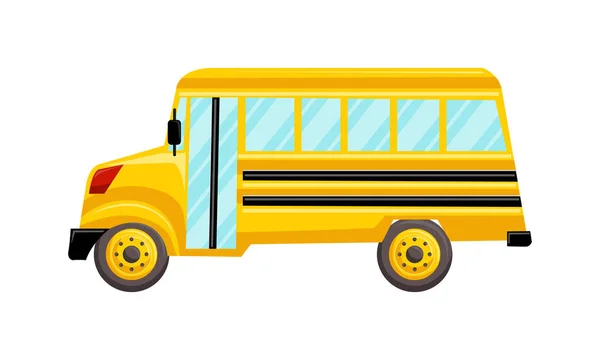 Plantilla Autobús Escolar Vector Diseño Aislado — Vector de stock