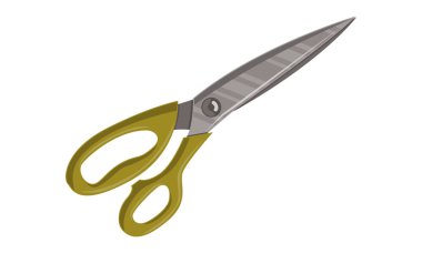 Makas şablon izole renkli vektör