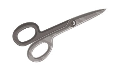 Makas şablon izole renkli vektör