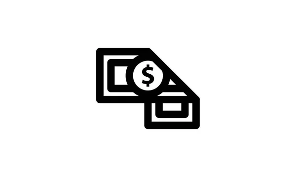 Icona modello di denaro isolato — Vettoriale Stock
