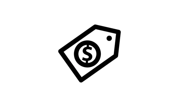 Ikona szablonu pieniądze na białym tle — Wektor stockowy