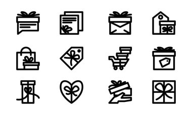 Hediye kutusu şablon vektör tasarımı