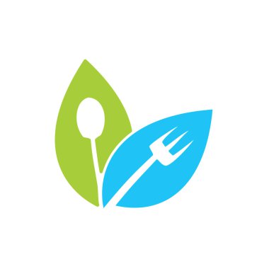 Yaprak Logo tasarım vektör şablonu izole