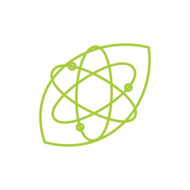 Yaprak Logo tasarım vektör şablonu izole